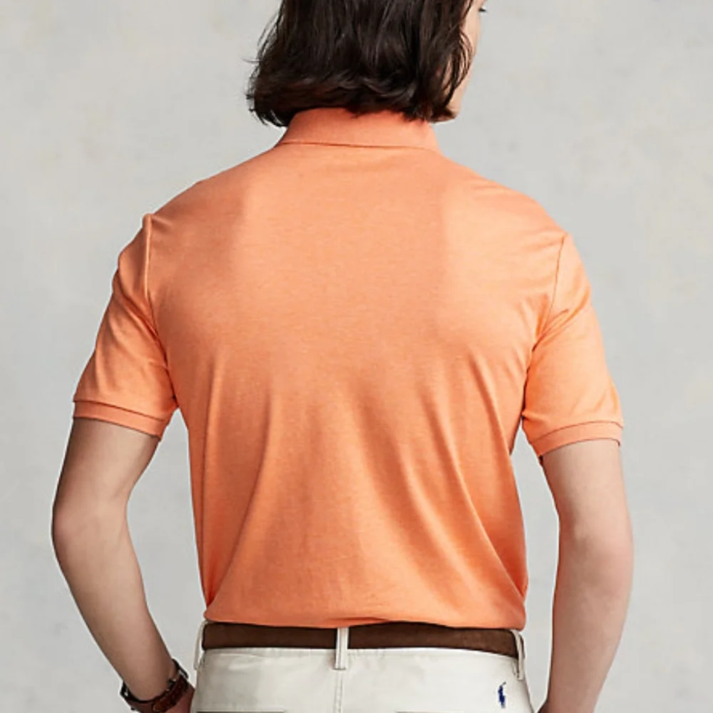 Polo Ralph Lauren Cotton Polo Shirt Classic Fit Fair Orange Sz Small NWT
